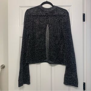 Zara Knit Open Back Metallic Thread